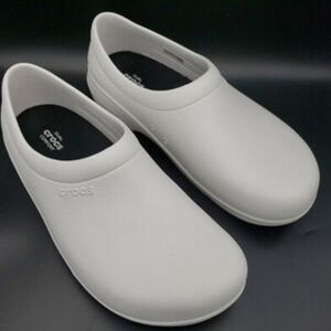 CROCS At Work Neria Pro White Relaxed Fit Clog Men’s Size 5 Women’s Size 7